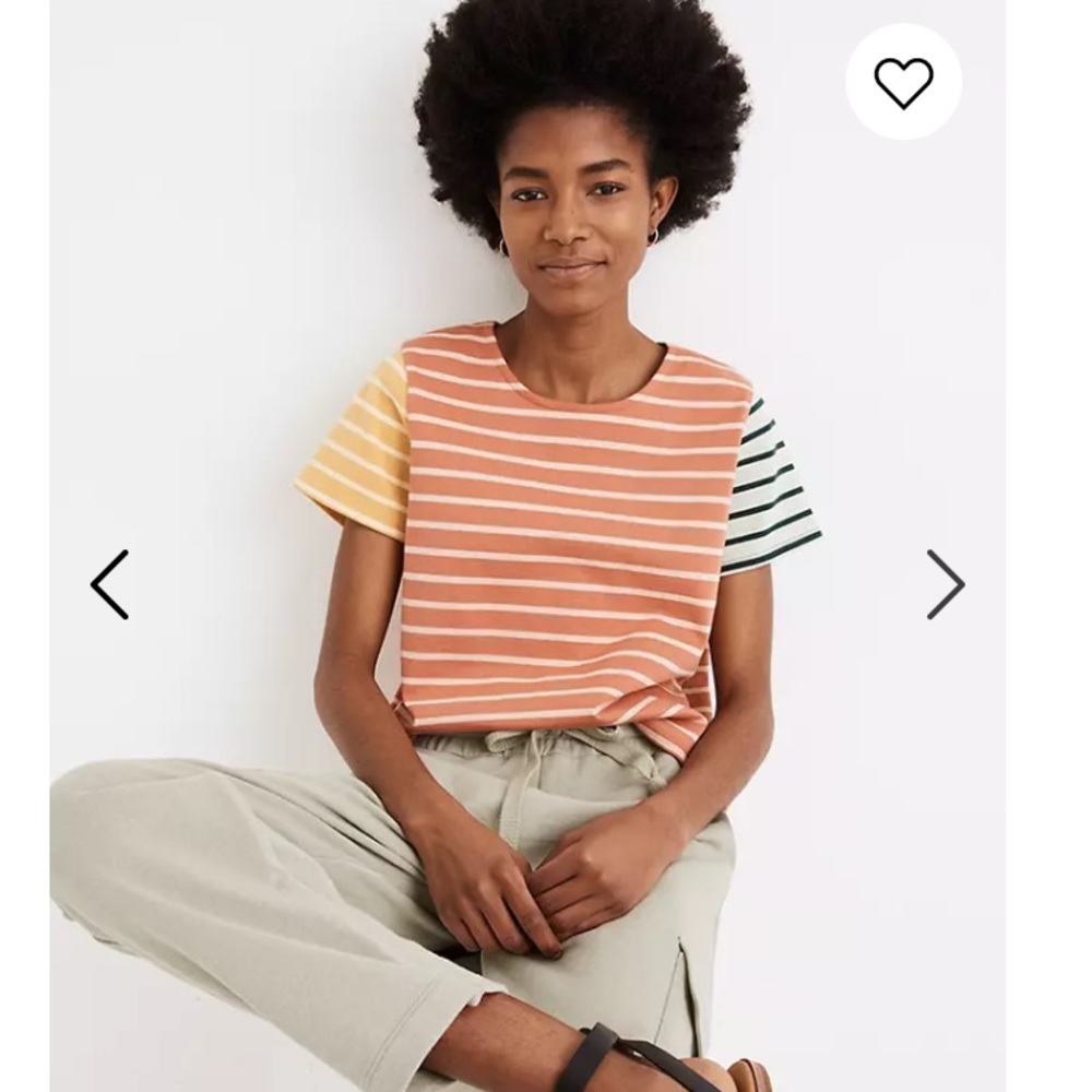 EUC Madewell Boxy Crop Tee sz XXS